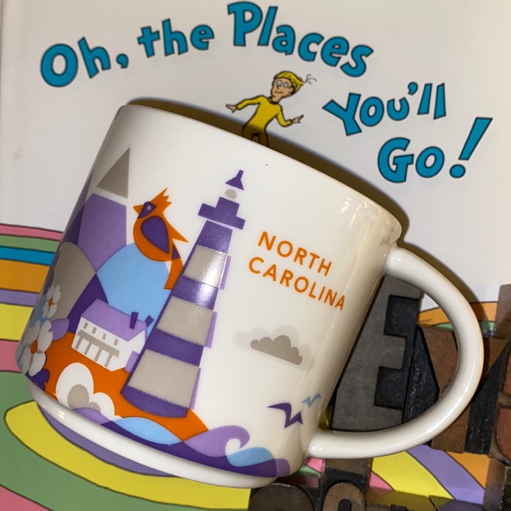 🆕☕️🧜‍♀️STARBUCKS ‘YOU ARE HERE’ Coffee Mug - NORTH CAROLINA